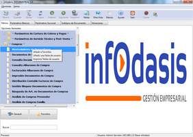 Menú InfOdasis Menú InfOdasis