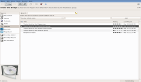 Imagen de la interfaz de Rhythmbox