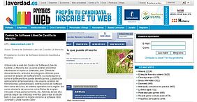 Captura de la nota de los Premios en la Verdad
